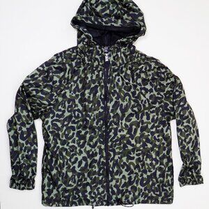 NEW VS PINK campus anorak windbreaker camo light jacket zip up hood